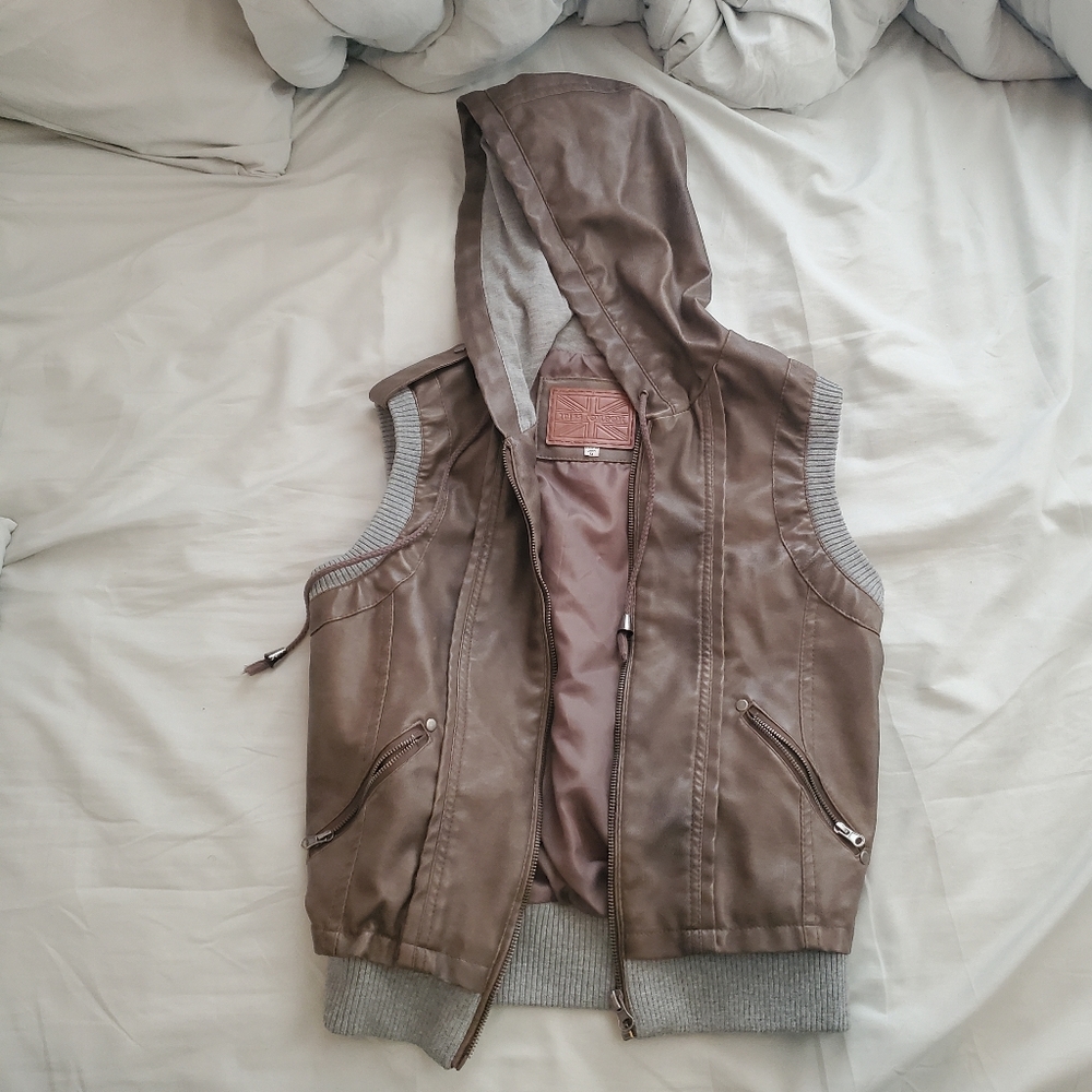 Leather vest
